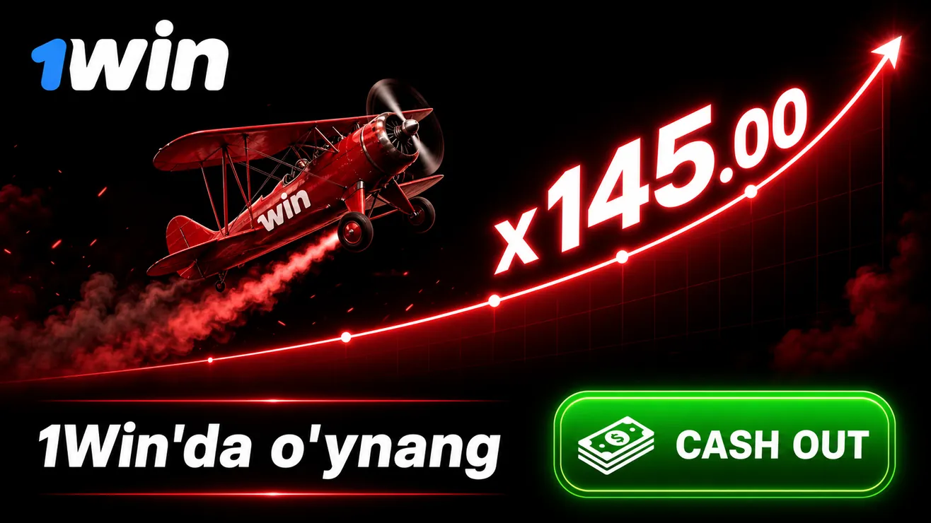 1Win Aviator O'zbekiston — 500% bonus va crash game interfeysi 2026