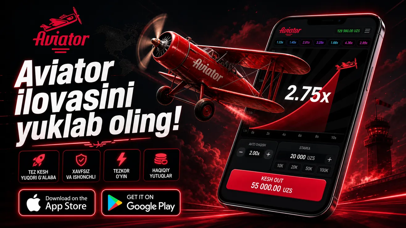 Aviator ilovasini Android va iOS ga yuklab olish ko'rsatmasi